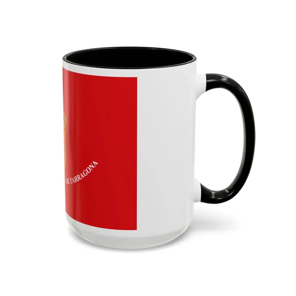 Flag of Tarragona Spain - Accent Coffee Mug - Go Mug Yourself