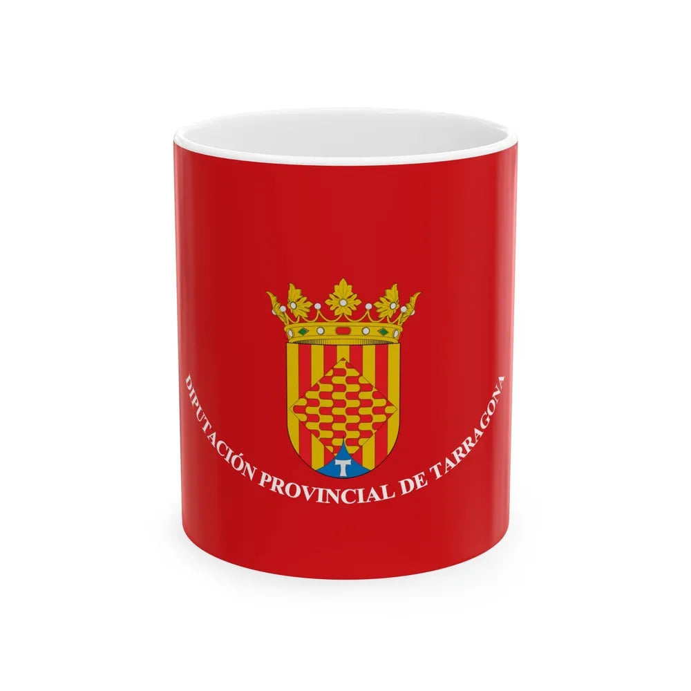 Flag of Tarragona Spain - White Coffee Mug-11oz-Go Mug Yourself