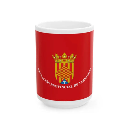 Flag of Tarragona Spain - White Coffee Mug 15oz - Go Mug Yourself
