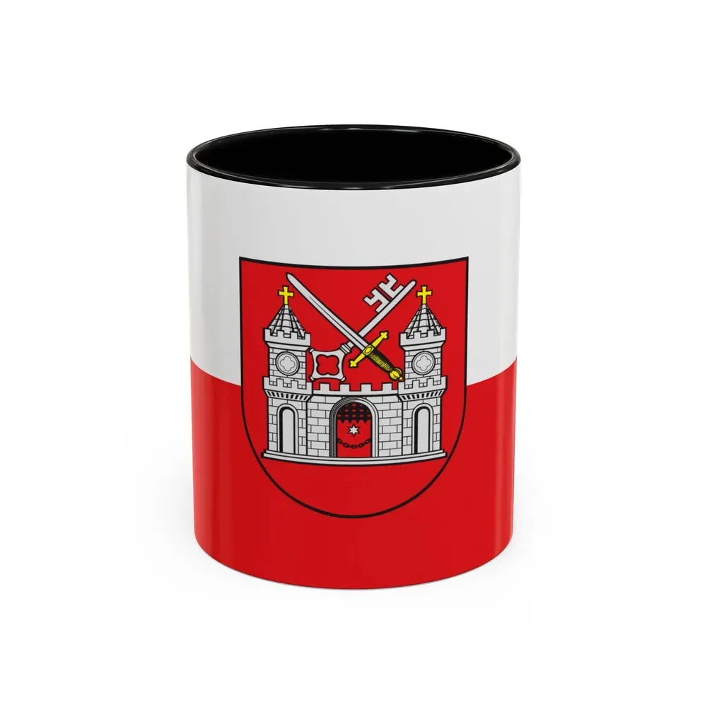 Flag of Tartu Estonia - Accent Coffee Mug 11oz Black - Go Mug Yourself