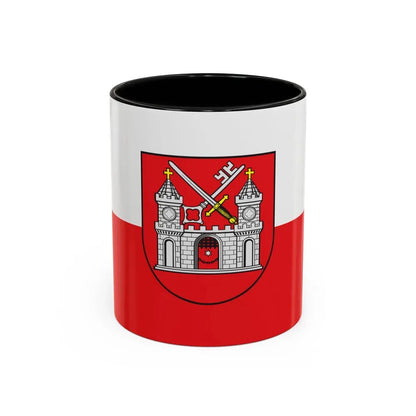 Flag of Tartu Estonia - Accent Coffee Mug 11oz Black - Go Mug Yourself
