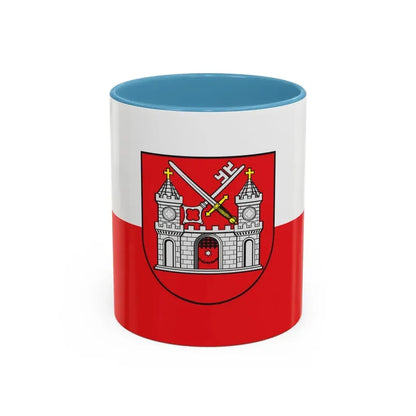 Flag of Tartu Estonia - Accent Coffee Mug 11oz Light Blue - Go Mug Yourself