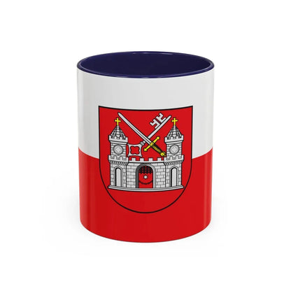 Flag of Tartu Estonia - Accent Coffee Mug 11oz Navy - Go Mug Yourself