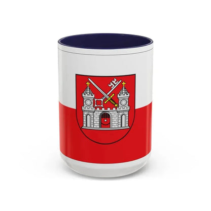 Flag of Tartu Estonia - Accent Coffee Mug 15oz Navy - Go Mug Yourself