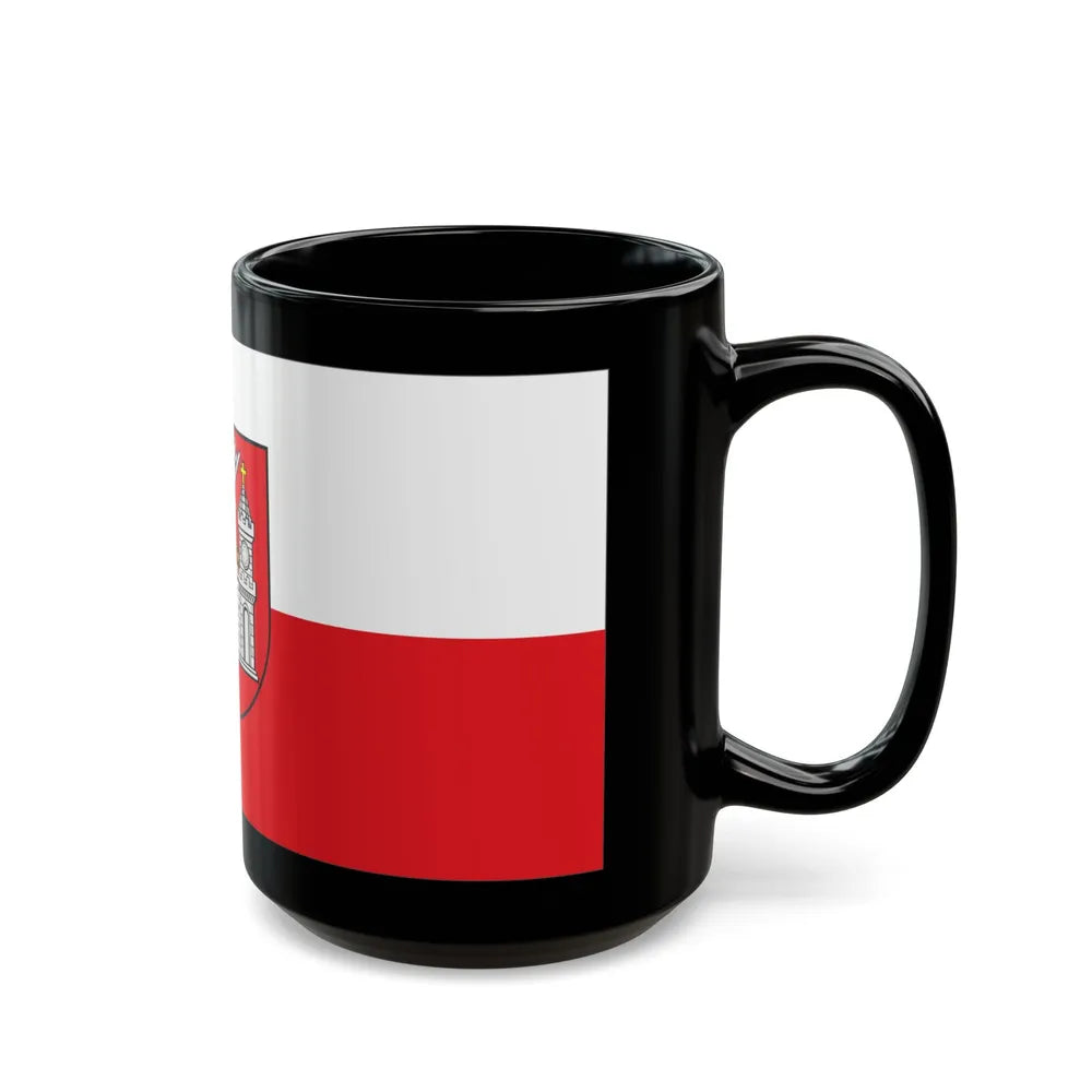 Flag of Tartu Estonia - Black Coffee Mug-Go Mug Yourself