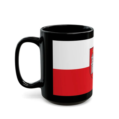 Flag of Tartu Estonia - Black Coffee Mug-Go Mug Yourself