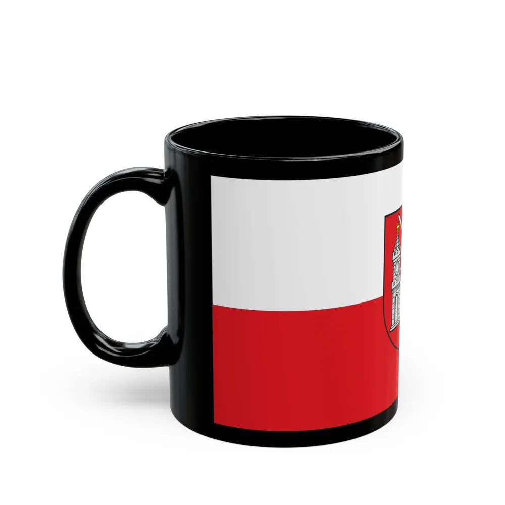 Flag of Tartu Estonia - Black Coffee Mug-Go Mug Yourself