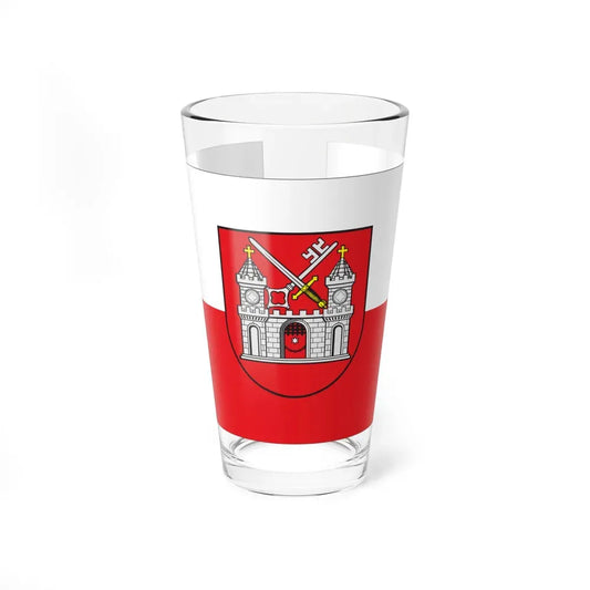 Flag of Tartu Estonia - Pint Glass 16oz 16oz - Go Mug Yourself