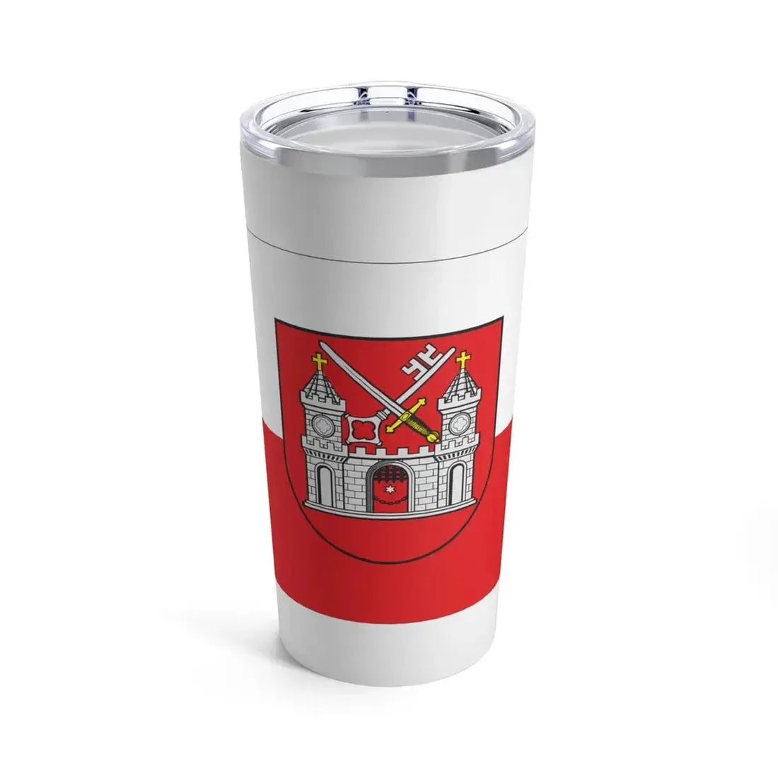 Flag of Tartu Estonia - Tumbler 20oz 20oz - Go Mug Yourself