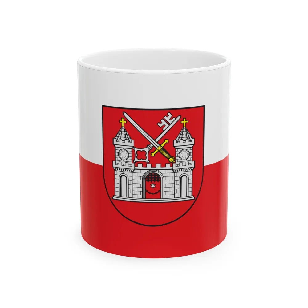 Flag of Tartu Estonia - White Coffee Mug-11oz-Go Mug Yourself