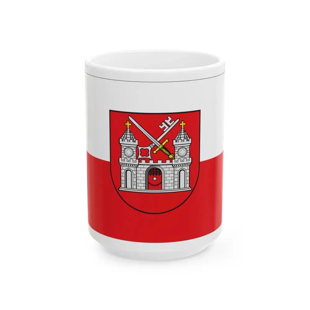 Flag of Tartu Estonia - White Coffee Mug 15oz - Go Mug Yourself