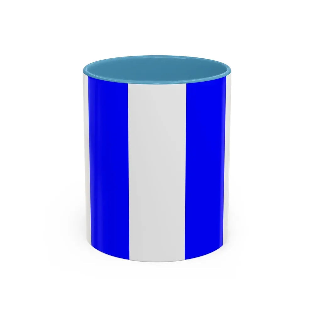 Flag of Tarxien Malta - Accent Coffee Mug 11oz Light Blue - Go Mug Yourself