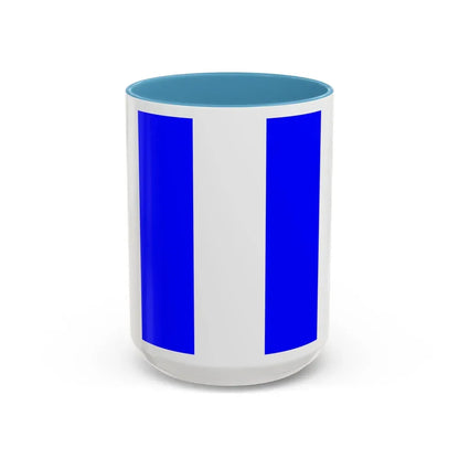 Flag of Tarxien Malta - Accent Coffee Mug 15oz Light Blue - Go Mug Yourself