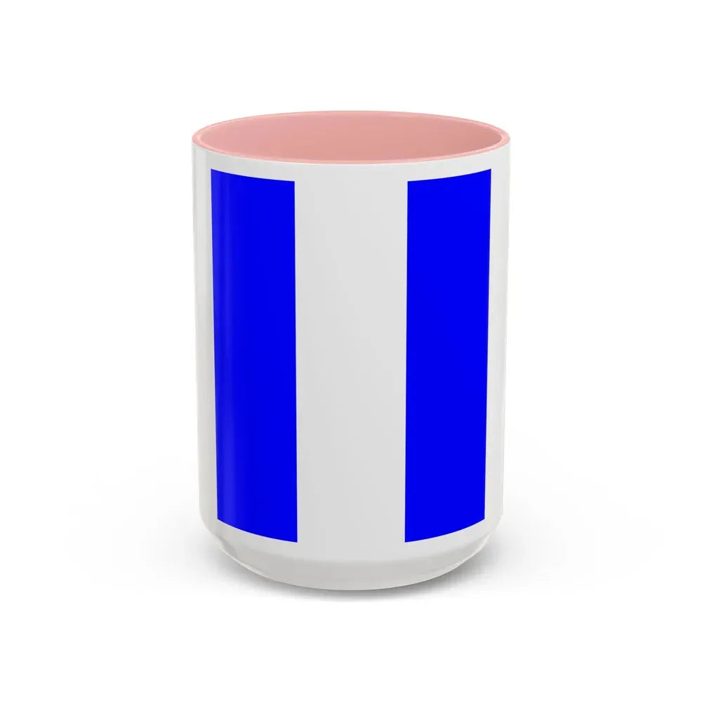 Flag of Tarxien Malta - Accent Coffee Mug 15oz Pink - Go Mug Yourself