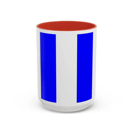 Flag of Tarxien Malta - Accent Coffee Mug 15oz Red - Go Mug Yourself