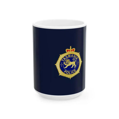 Flag of Tasmania Police (Australia) White Coffee Mug 15oz - Go Mug Yourself