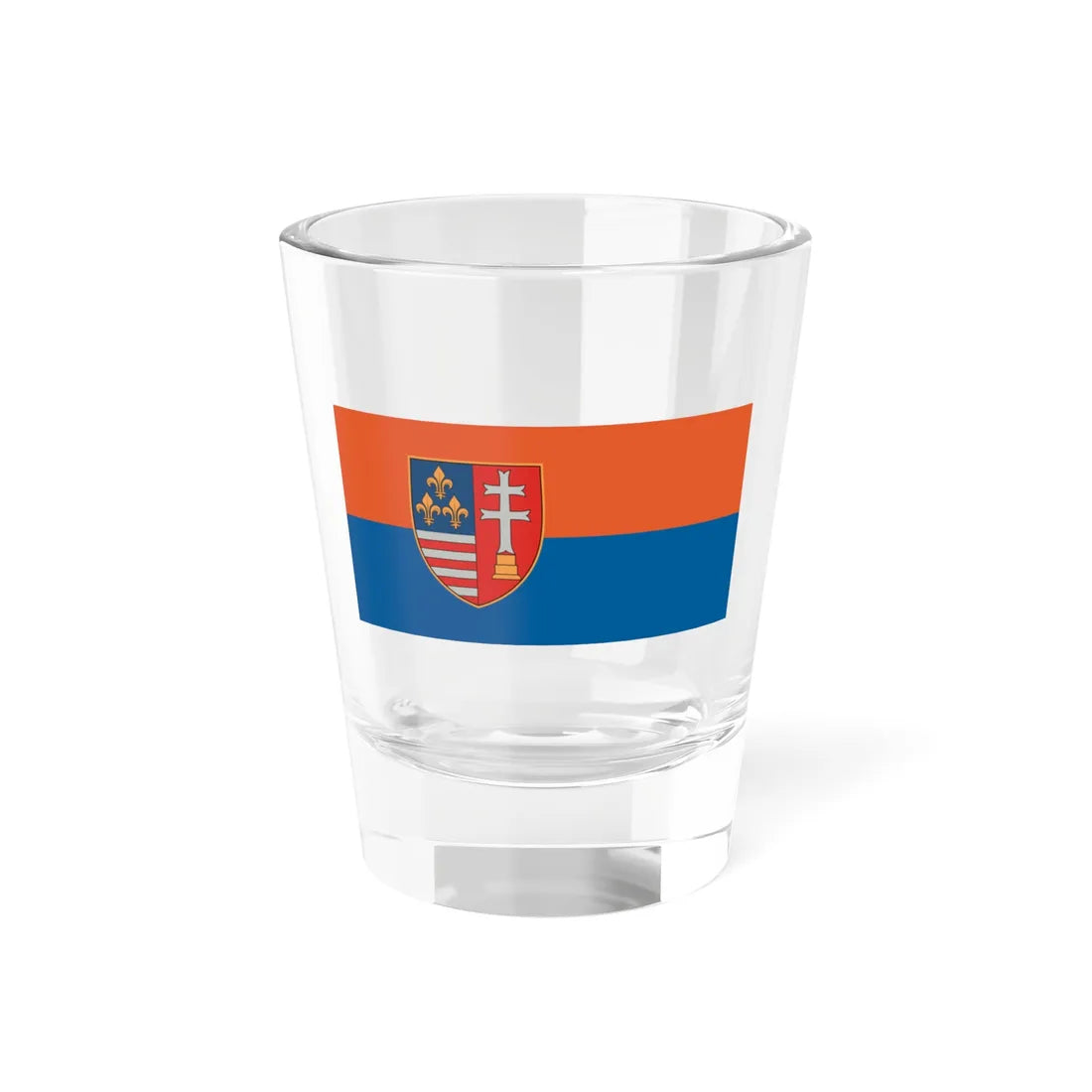 Flag of Tata 1991-2017 (Hungary) Shot Glass 1.5oz 1.5oz - Go Mug Yourself