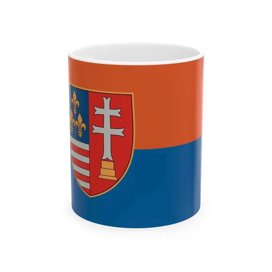 Flag of Tata 1991-2017 (Hungary) White Coffee Mug 11oz - Go Mug Yourself