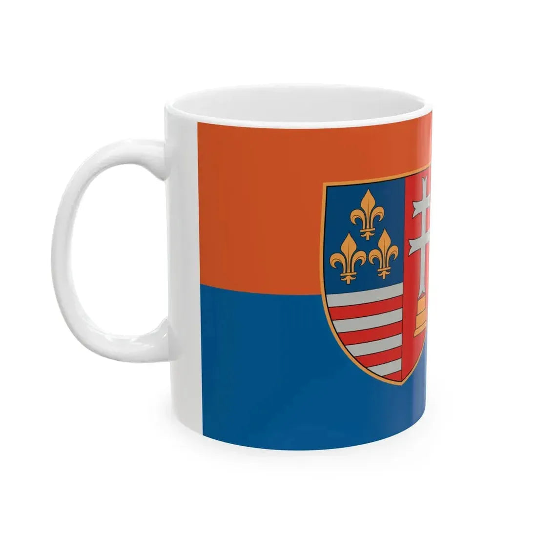 Flag of Tata 1991-2017 (Hungary) White Coffee Mug - Go Mug Yourself