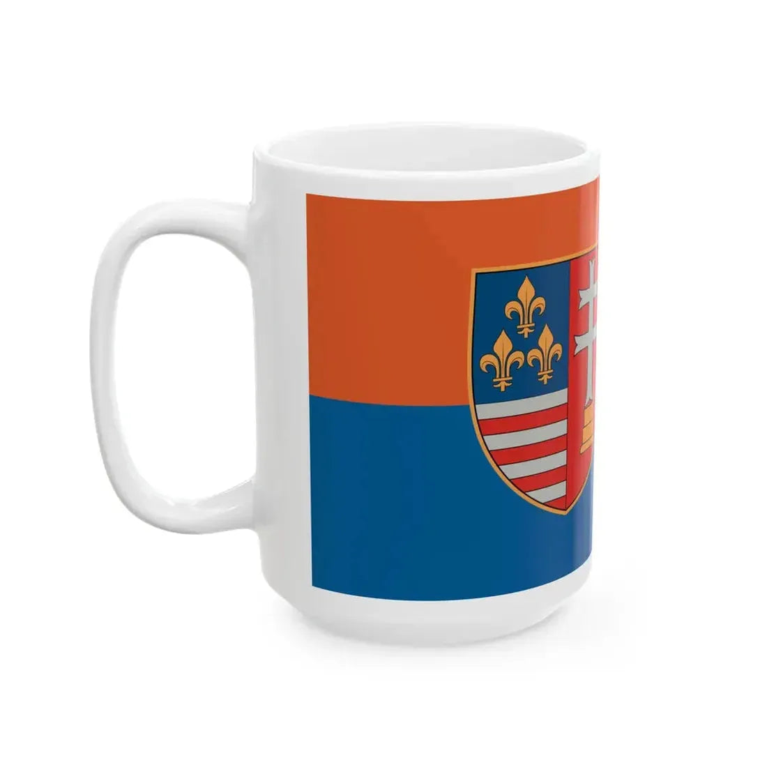 Flag of Tata 1991-2017 (Hungary) White Coffee Mug - Go Mug Yourself