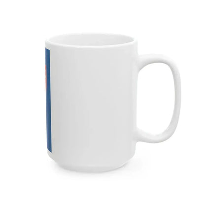 Flag of Tata 1991-2017 vertical (Hungary) White Coffee Mug - Go Mug Yourself