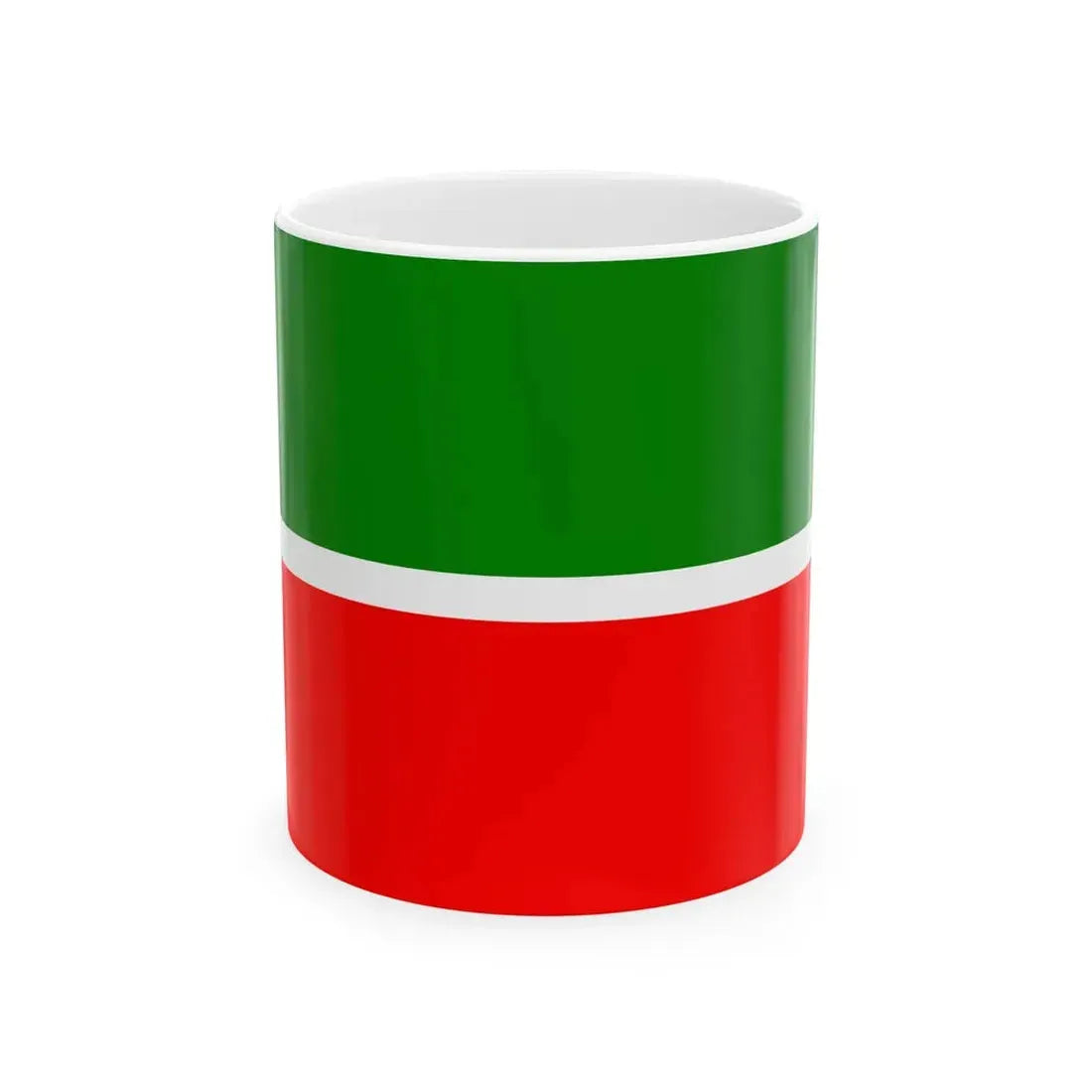 Flag of Tatarstan 3-2 (Russia) White Coffee Mug 11oz - Go Mug Yourself