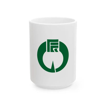 Flag of Tatsuno Nagano (Japan) White Coffee Mug 15oz - Go Mug Yourself