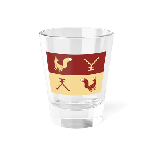 Flag of Tatyshlinsky rayon (Russia) Shot Glass 1.5oz 1.5oz - Go Mug Yourself