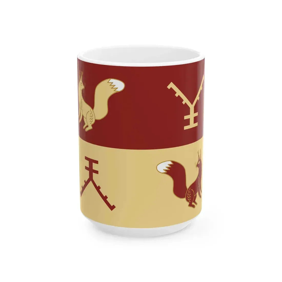 Flag of Tatyshlinsky rayon (Russia) White Coffee Mug 15oz - Go Mug Yourself