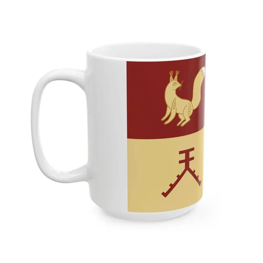 Flag of Tatyshlinsky rayon (Russia) White Coffee Mug - Go Mug Yourself