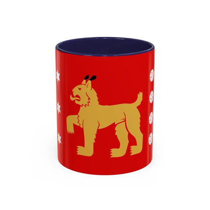 Flag of Tavastia Proper Finland - Accent Coffee Mug 11oz Navy - Go Mug Yourself