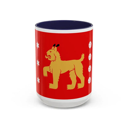 Flag of Tavastia Proper Finland - Accent Coffee Mug 15oz Navy - Go Mug Yourself