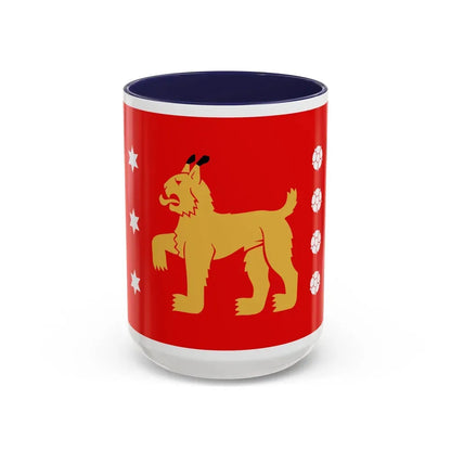 Flag of Tavastia Proper Finland - Accent Coffee Mug 15oz Navy - Go Mug Yourself