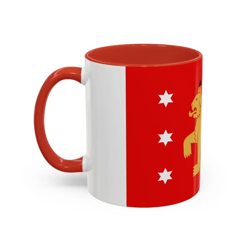 Flag of Tavastia Proper Finland - Accent Coffee Mug - Go Mug Yourself