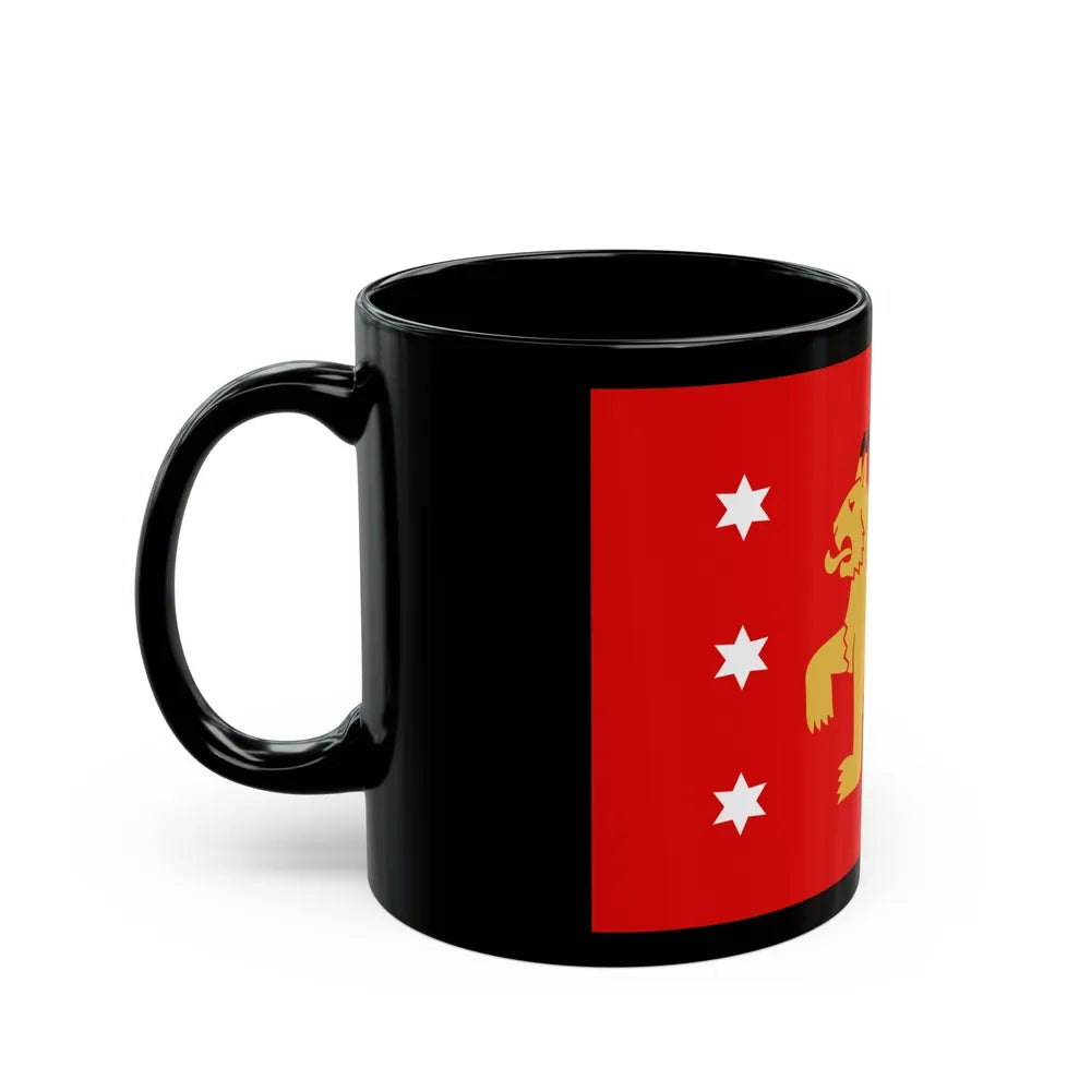 Flag of Tavastia Proper Finland - Black Coffee Mug-Go Mug Yourself