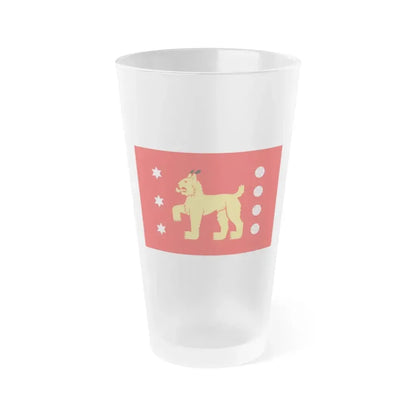 Flag of Tavastia Proper Finland - Frosted Pint Glass 16oz 16oz Frosted - Go Mug Yourself