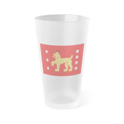 Flag of Tavastia Proper Finland - Frosted Pint Glass 16oz 16oz Frosted - Go Mug Yourself