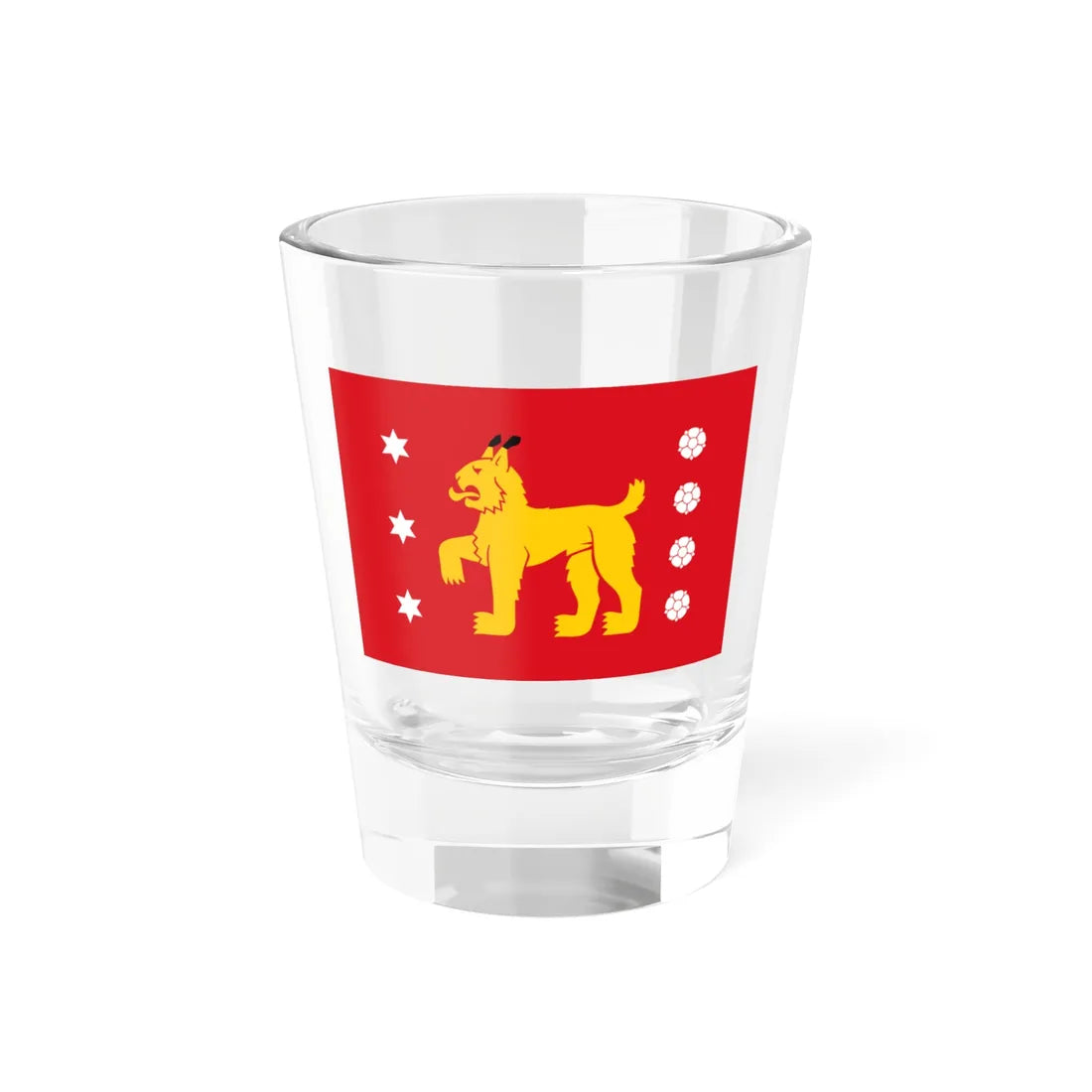 Flag of Tavastia Proper (Finland) Shot Glass 1.5oz 1.5oz - Go Mug Yourself