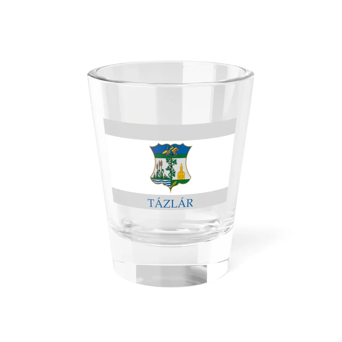 Flag of Tazlar variant (Hungary) Shot Glass 1.5oz 1.5oz - Go Mug Yourself
