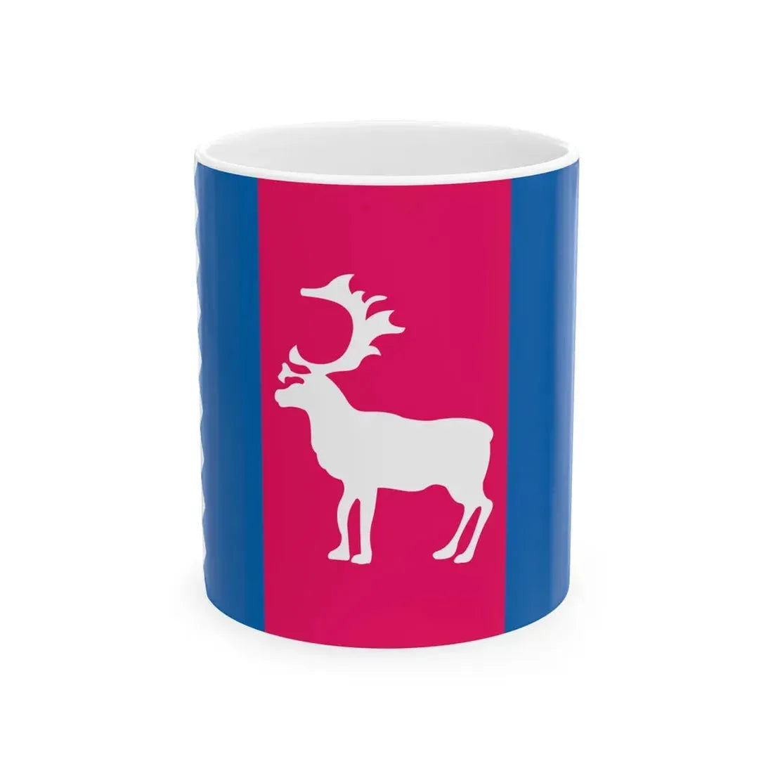 Flag of Tazovsky rayon Yamal Nenetsia (Russia) White Coffee Mug 11oz - Go Mug Yourself