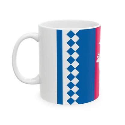 Flag of Tazovsky rayon Yamal Nenetsia (Russia) White Coffee Mug - Go Mug Yourself