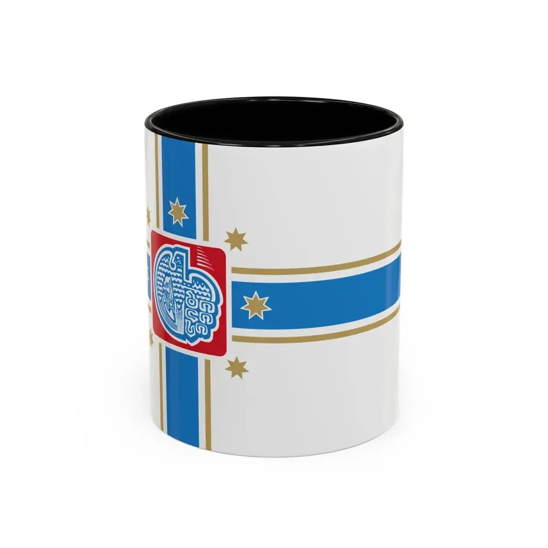 Flag of Tbilisi Georgia - Accent Coffee Mug 11oz Black - Go Mug Yourself