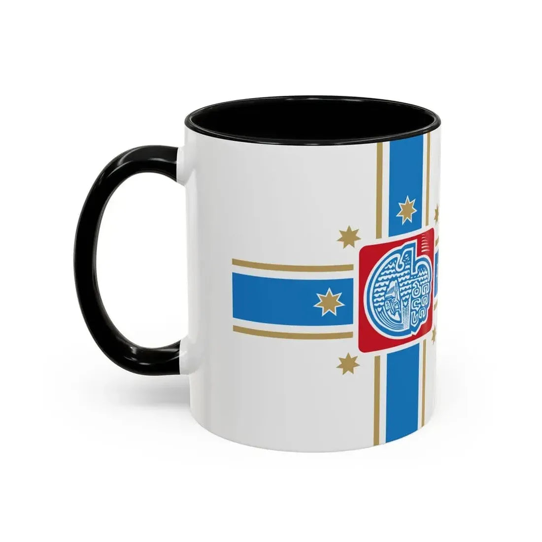 Flag of Tbilisi Georgia - Accent Coffee Mug - Go Mug Yourself