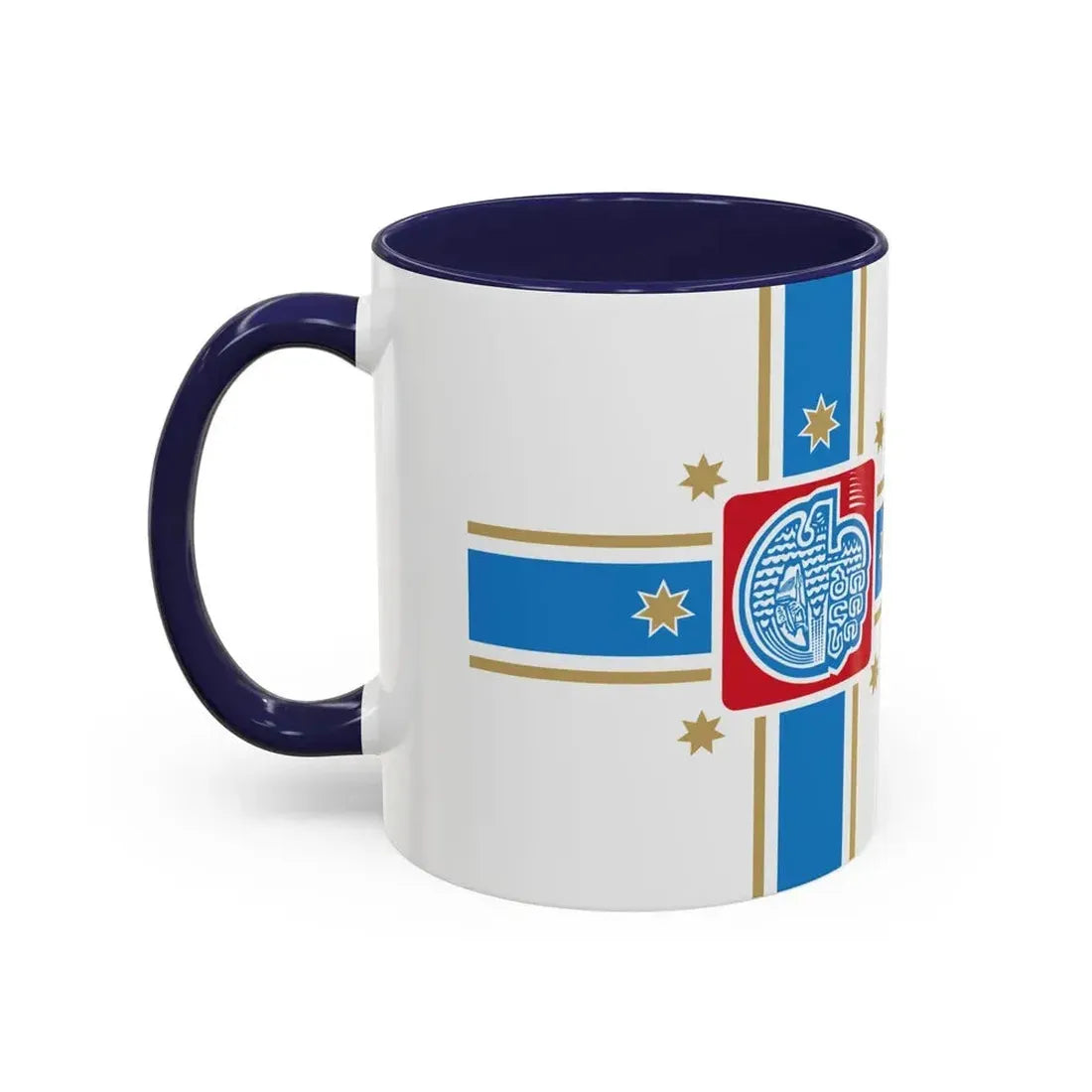Flag of Tbilisi Georgia - Accent Coffee Mug - Go Mug Yourself