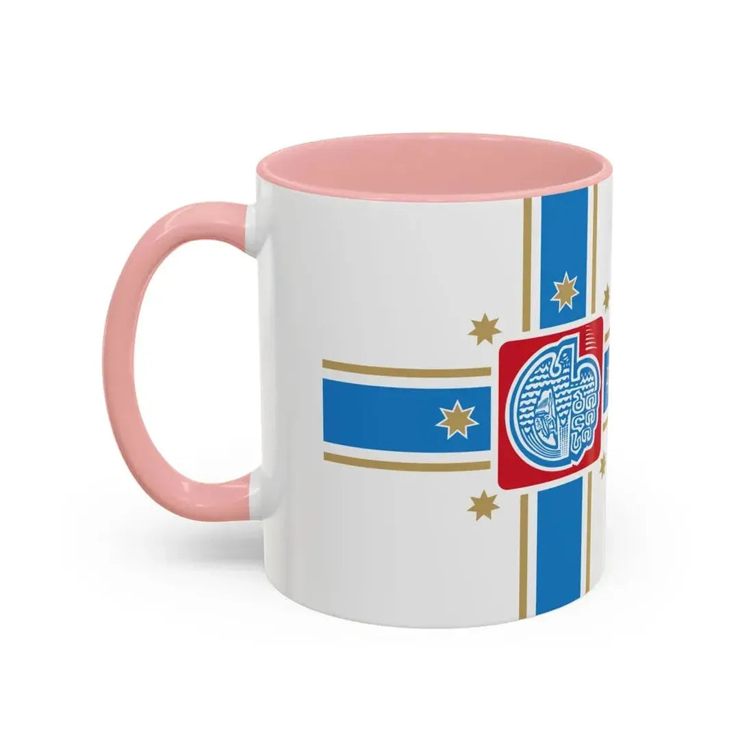 Flag of Tbilisi Georgia - Accent Coffee Mug - Go Mug Yourself