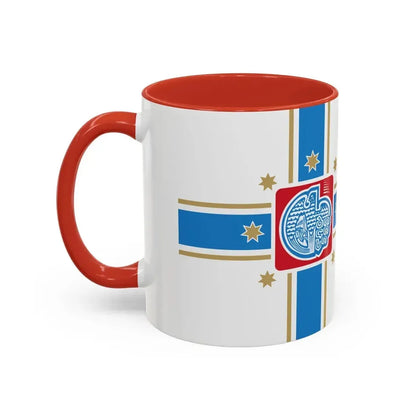 Flag of Tbilisi Georgia - Accent Coffee Mug - Go Mug Yourself