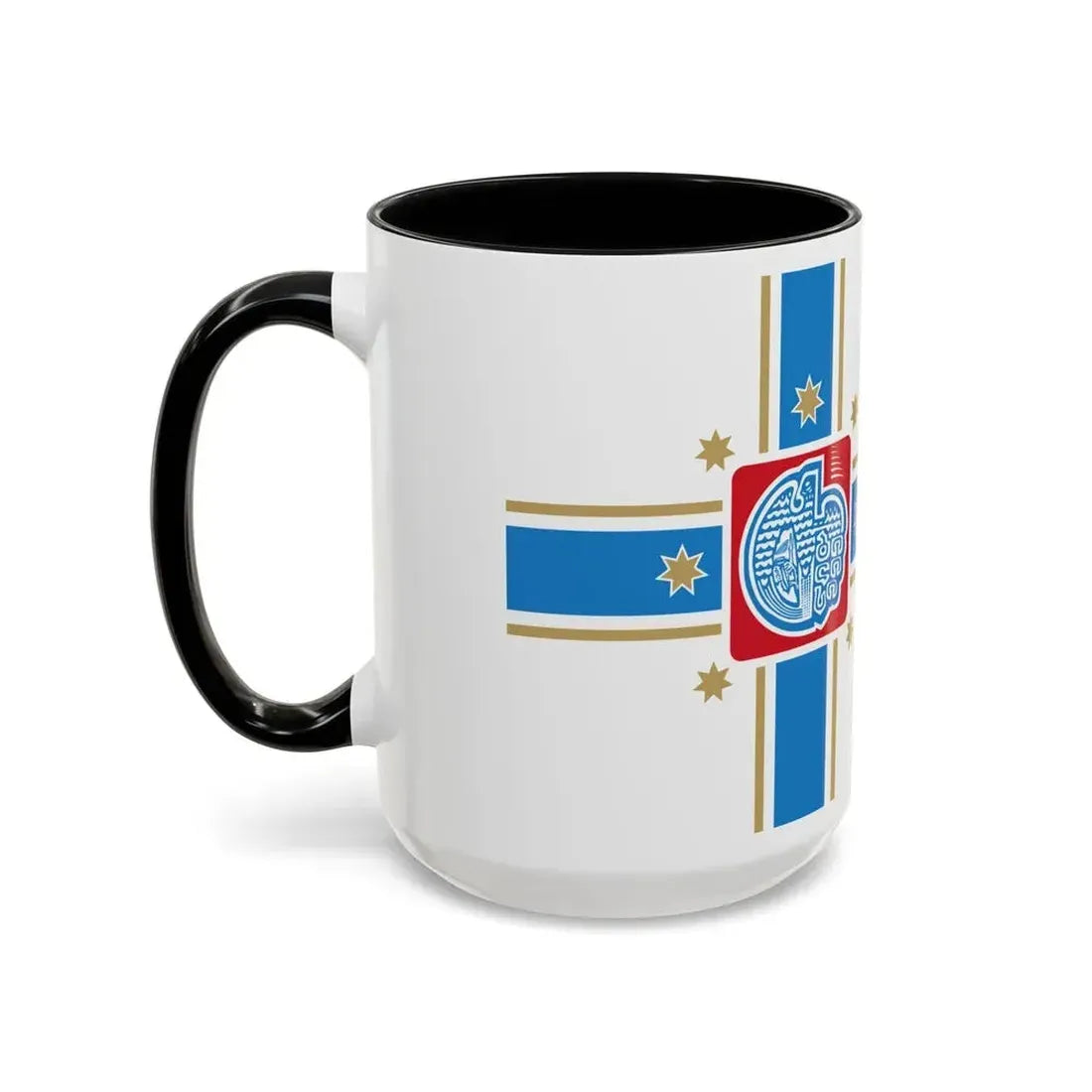 Flag of Tbilisi Georgia - Accent Coffee Mug - Go Mug Yourself