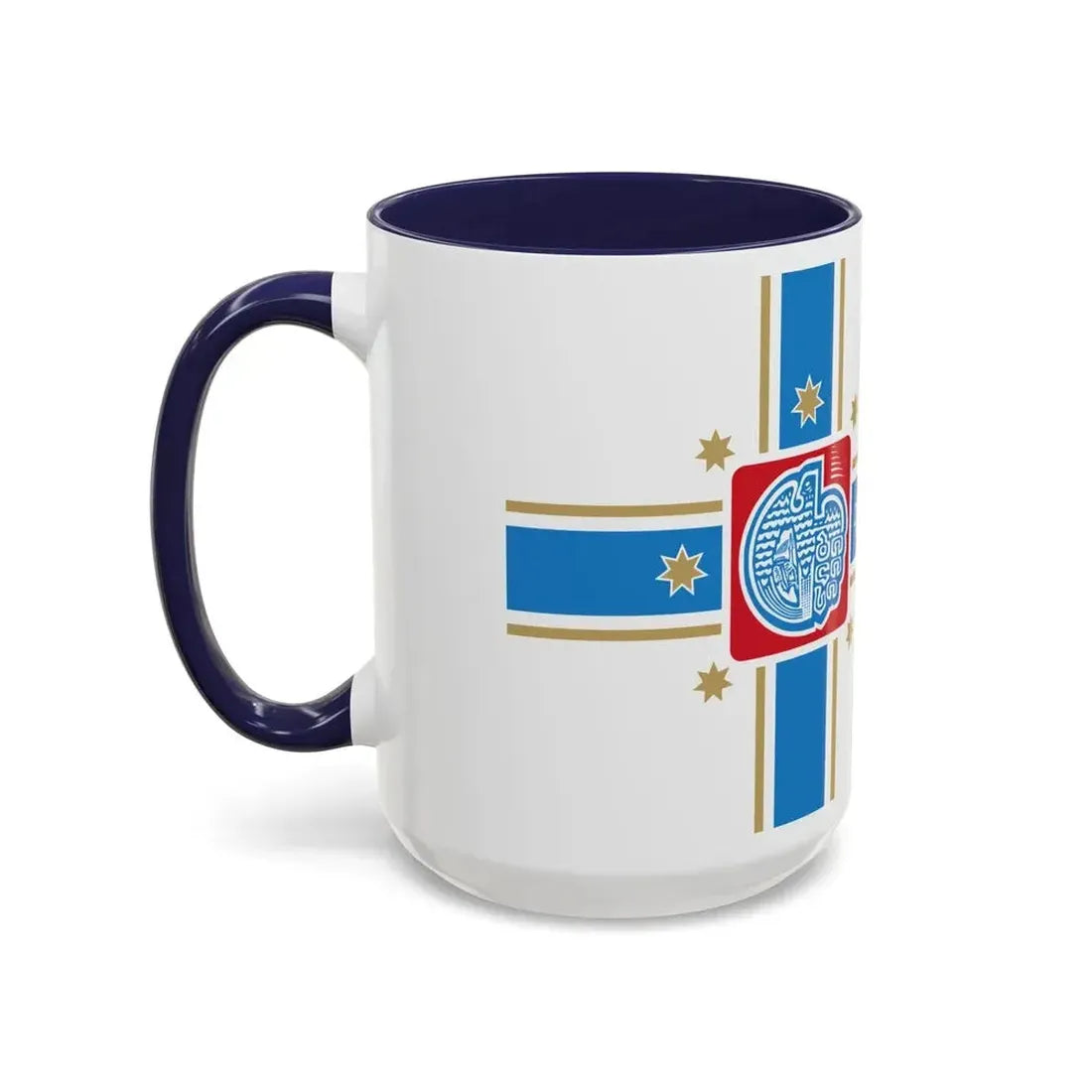 Flag of Tbilisi Georgia - Accent Coffee Mug - Go Mug Yourself