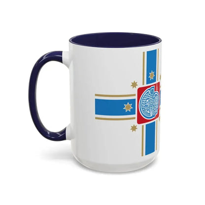 Flag of Tbilisi Georgia - Accent Coffee Mug - Go Mug Yourself