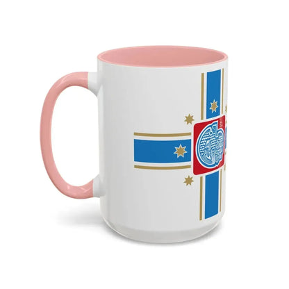Flag of Tbilisi Georgia - Accent Coffee Mug - Go Mug Yourself